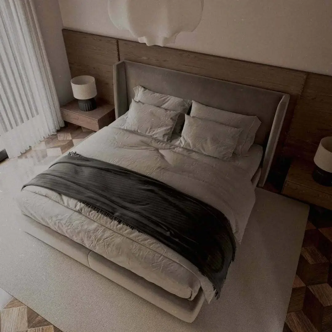 Rendu 3D chambre parentale