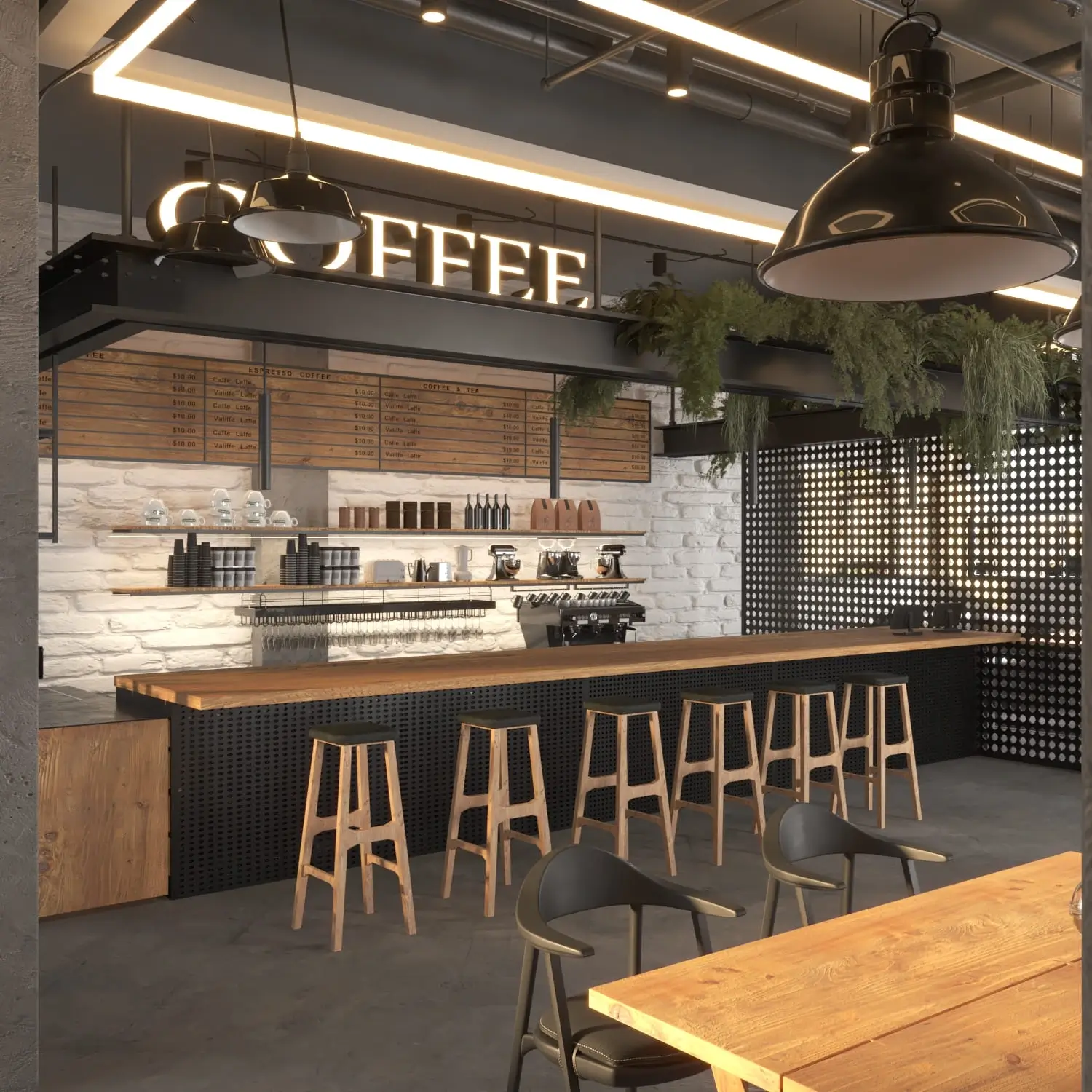 Aménagement café 3D