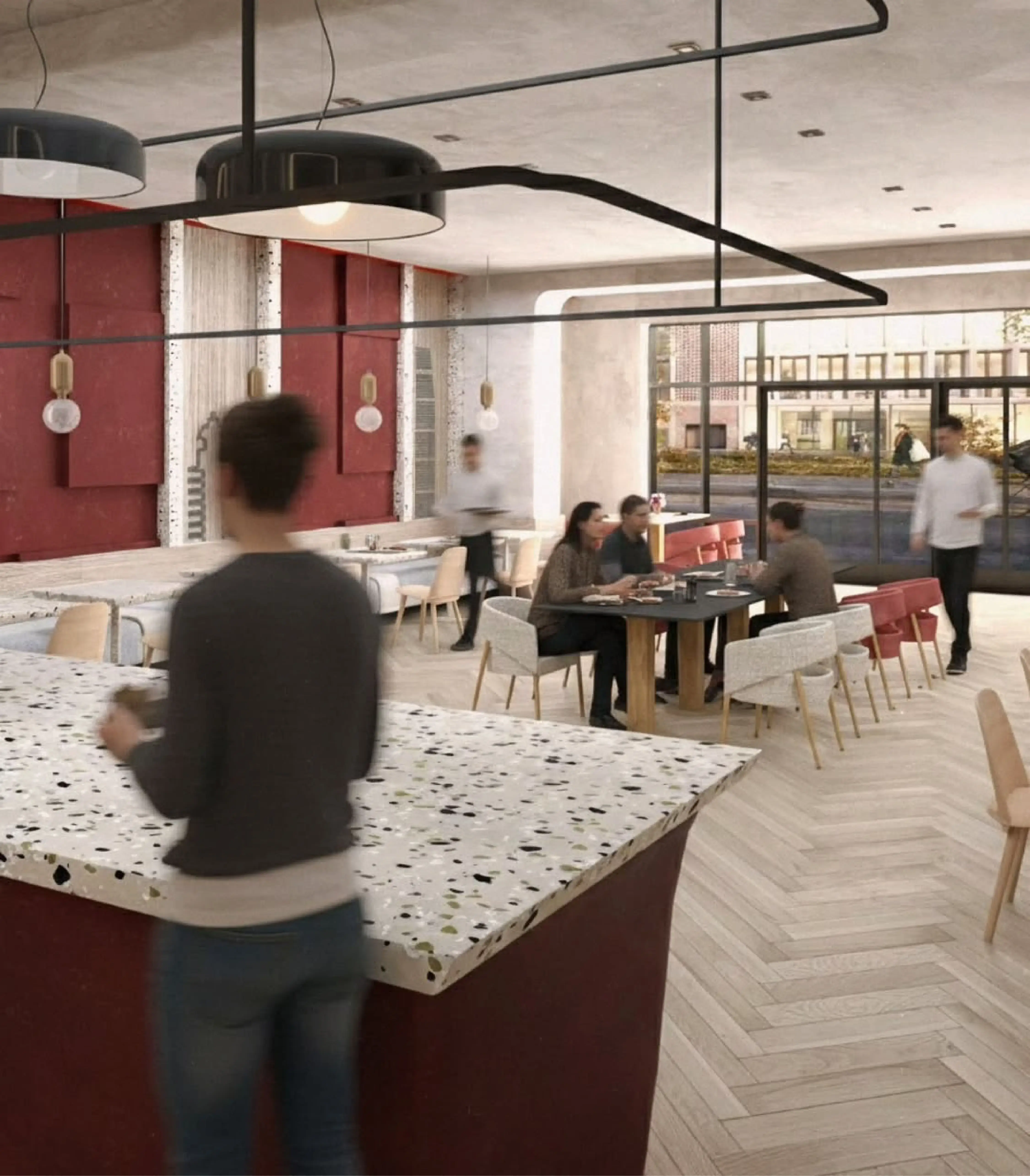 Aménagement restaurant 3D