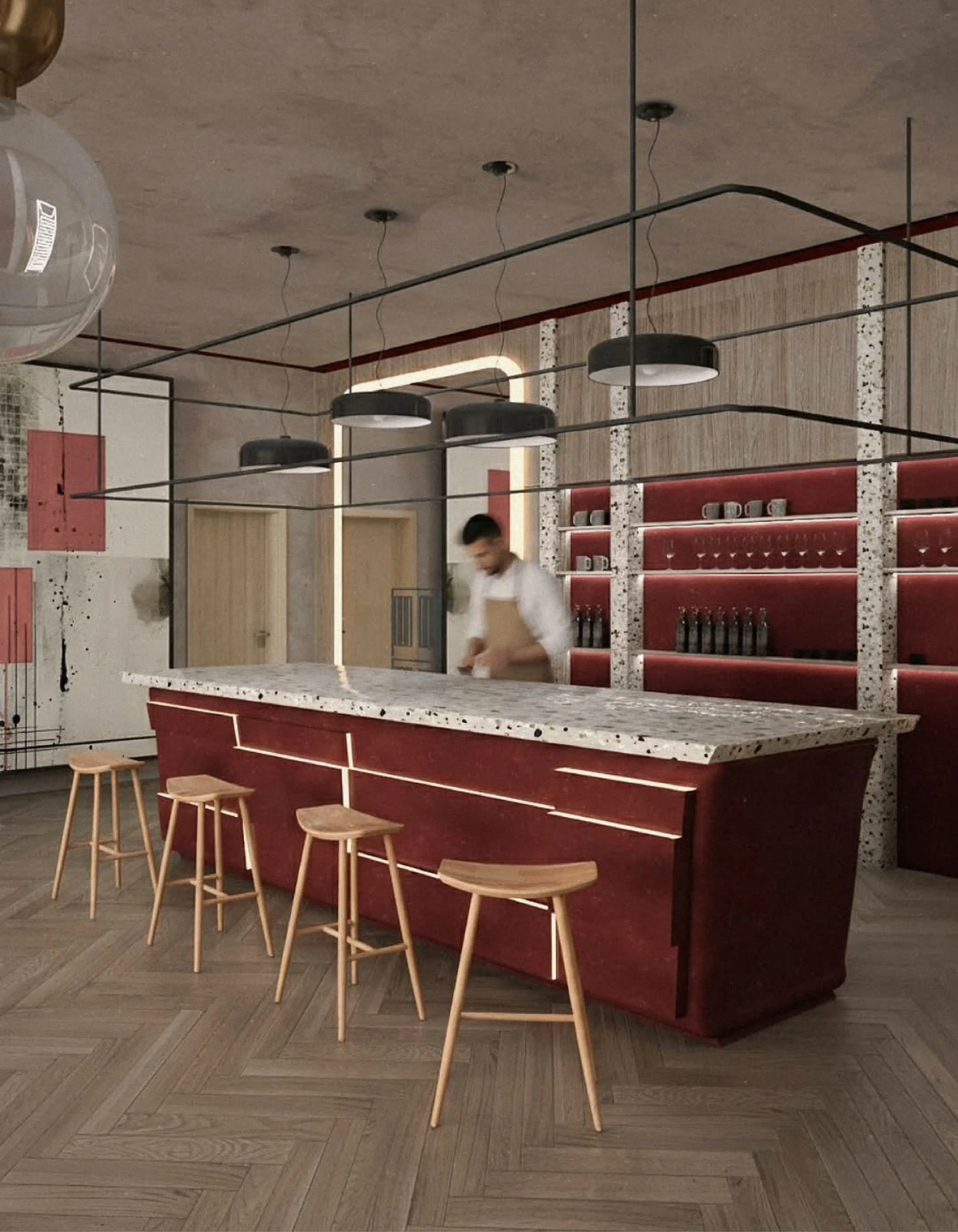 Décoration restaurant moderne