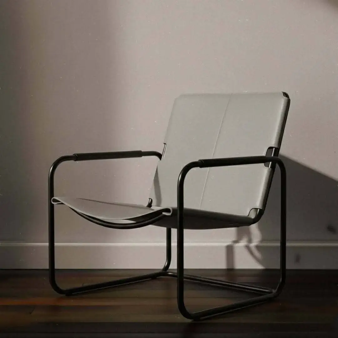 3D-Modell eines Designstuhls