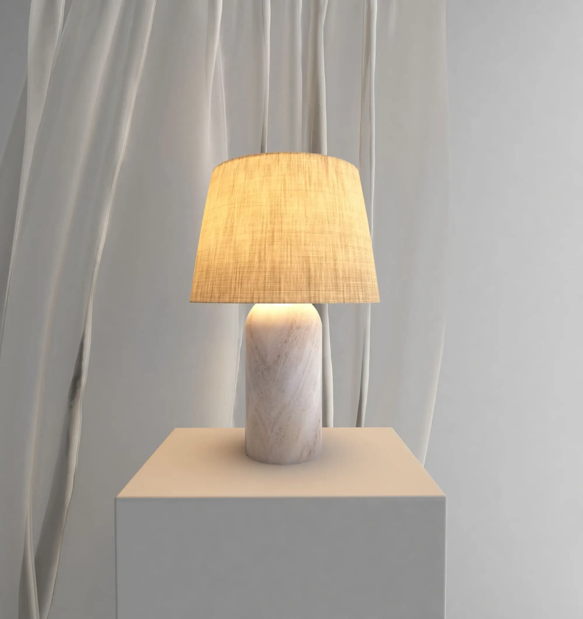 3D-Modell einer Tischleuchte
